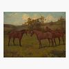 Arthur Wardle (British, 1864?1949) Horses in a Field