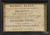 Printed advertising broadside, early 19th c., inscribed George Baker, Providence, 3 3/4'' x 5 3/4''.
