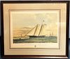 Yacht Lithograph