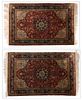 A pair of Persian Isfahan carpets