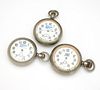 Group of 3 automobile advertising pocket watches