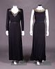 TWO EVENING DRESSES, AMERICA, 1930-1940s