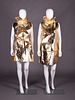SET OF TWO TWA PAPER DRESSES, AMERICA, c. 1968