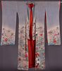 DYED, PAINTED & EMBROIDERED FURISODE, JAPAN, 19TH C