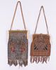TWO WOVEN BEADED BAGS, 1920s