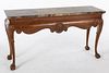 George II Style Marble Top Console Table, 20th C