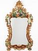 Venetian Style Painted and Gilt Mirror