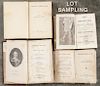 Eight American books, 19th c., to include the 1861 diary of a woman living outside of Philadelphia