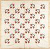 Patchwork tulip quilt, 19th c., 94'' x 92''.