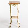 Brass and Marble Stand, Late 19th C