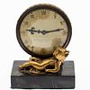 Sterling Bronze Co. Clock with Putti Figure