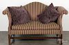 Kittinger Chippendale style mahogany love seat, 35 1/2'' h., 61'' w.