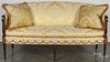 Sheraton style mahogany sofa, 36'' h., 68'' w.