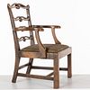 George III Style Mahogany Childs Open Armchair