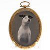 Portrait Miniature of a Dog, Late 19th/Early 20th C