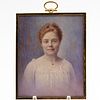 Claude E. Quivey, Portrait Miniature of a Woman