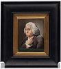 Portrait Miniature of Benjamin Franklin, 19th C