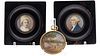 2 Miniatures of George & Martha Washington & Another