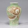 Antique Japanese Porcelain Dragon Vase