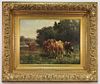 Charles Franklin Pierce Cows at Pasture Painting