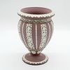 Wedgwood Cream on Lilac Jasperware Vase