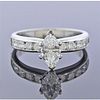 GIA 0.62ct E SI1 Diamond 18K Gold Engagement Ring