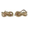 Italian 14k Gold Knot Earrings