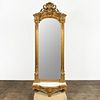 M. 19TH C. LARGE VICTORIAN MARBLE TOP PIER MIRROR