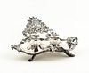 SWEDISH STERLING SILVER ARMORIAL INKSTAND, 1868