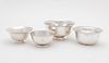 AMERICAN SILVER BOWLS, THREE STERLING & ONE PLATE