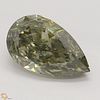 1.50 ct, Natural Fancy Dark Greenish Gray Even Color, SI1, Pear cut Diamond (GIA Graded), Appraised Value: $22,700 