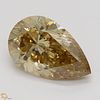 3.00 ct, Natural Fancy Brown Orange Even Color, VS1, TYPE IIa Pear cut Diamond (GIA Graded), Appraised Value: $61,200 