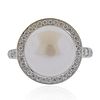 Mimi Milano Pearl Diamond 18k Gold Ring