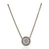 Certified 1.05ct Diamond Gold Pendant Necklace