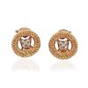 Van Cleef & Arpels 1960s 18k Gold Diamond Earrings