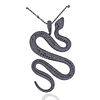 Messika 10.85ctw Black Diamond 18k Gold Snake Pendant Necklace