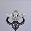 GIA Fred Paris Lovelight Platinum 0.30ct Diamond Ring