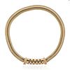 1940s Retro 14k Gold Ruby Snake Necklace