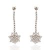 14k Gold 6.28ctw Diamond Drop Earrings
