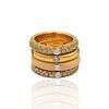 Adolfo Courrier 18k Gold Diamond Band Ring