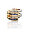 Alfieri & St. John 18k Gold Diamond Sapphire Ring