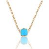Vhernier 18k Yellow Gold Turquoise Necklace