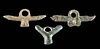 3 Roman Leaded Bronze Phallic Amulets
