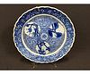 ANTIQUE CHINESE BLUE AND WHITE CHARGER     \