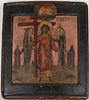 Early Antique Russian Icon, Guardian Angel
