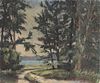 Douglas Stewart "Longboat Pines" Sarasota Painting