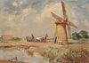 Lorine Farkas Dutch Windmill Painting