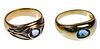 14k Yellow Gold and Gemstone Rings