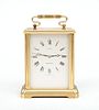 Cartier Polished Brass Electronic" Carriage Clock"