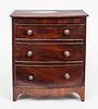 George III Style Mahogany Miniature Chest of Drawers